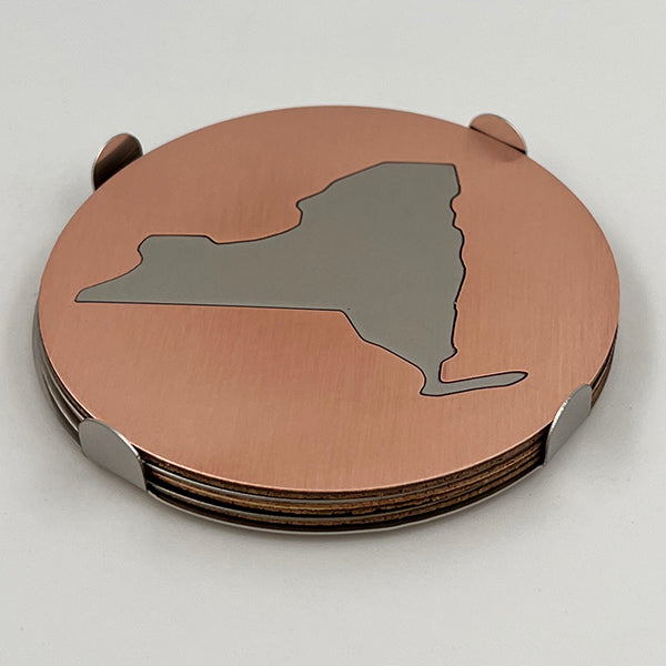 J&R Senior Sheetmetal copper New York Coasters