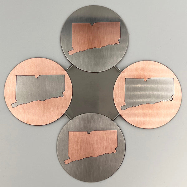 J&R Senior Sheetmetal copper connecticut coasters