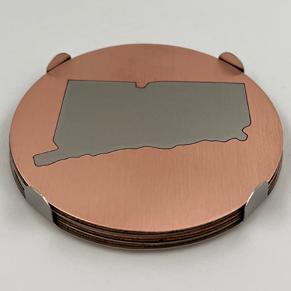 J&R Senior Sheetmetal copper CT coasters