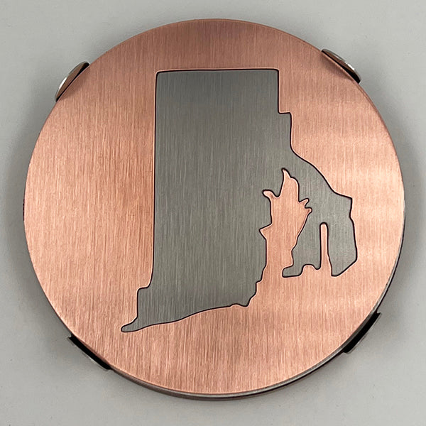 J&R Senior Sheetmetal copper RI Coasters